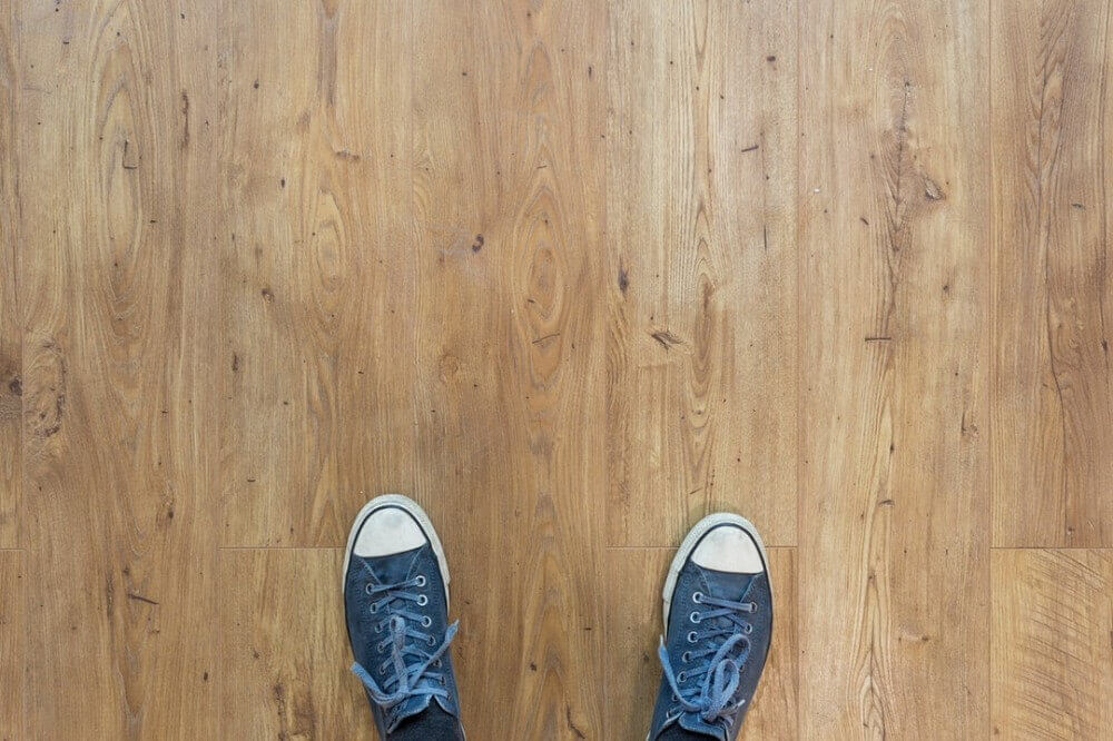 laminate flooring with shoes